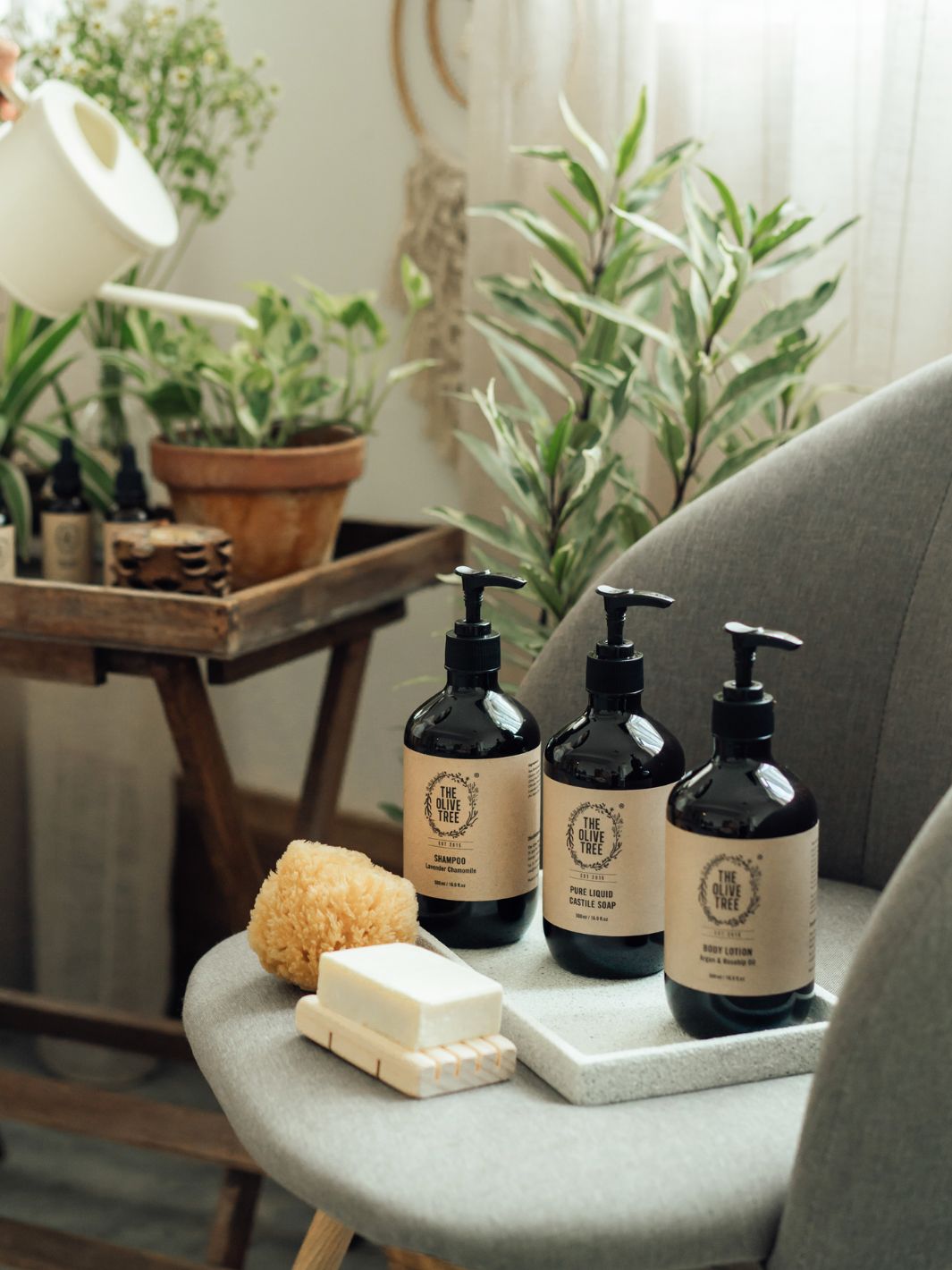 Pure Liquid Castile Soap & Unscented Argan Rosehip Body Lotion Sensitive Skin Ezcema
